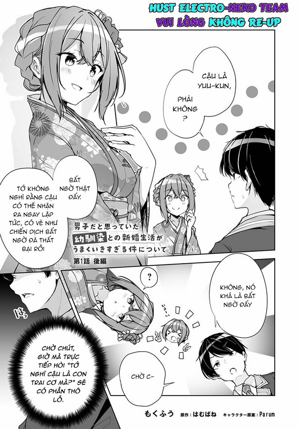 Danshi Da To Omotteita Osananajimi To No Shinkon Seikatsu Ga Umakuiki Sugiru Kudan Ni Tsuite 1.2 trang 3