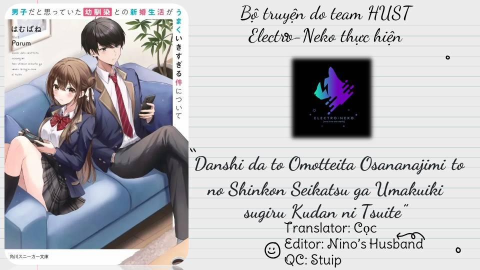 Danshi Da To Omotteita Osananajimi To No Shinkon Seikatsu Ga Umakuiki Sugiru Kudan Ni Tsuite 1.2 trang 9