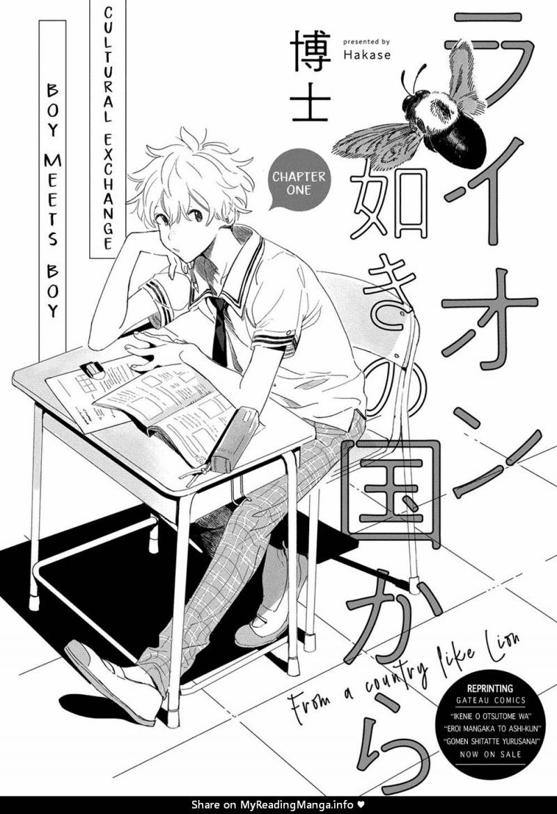 Đất Nước Của Những Chú Sư Tử 1 trang 1