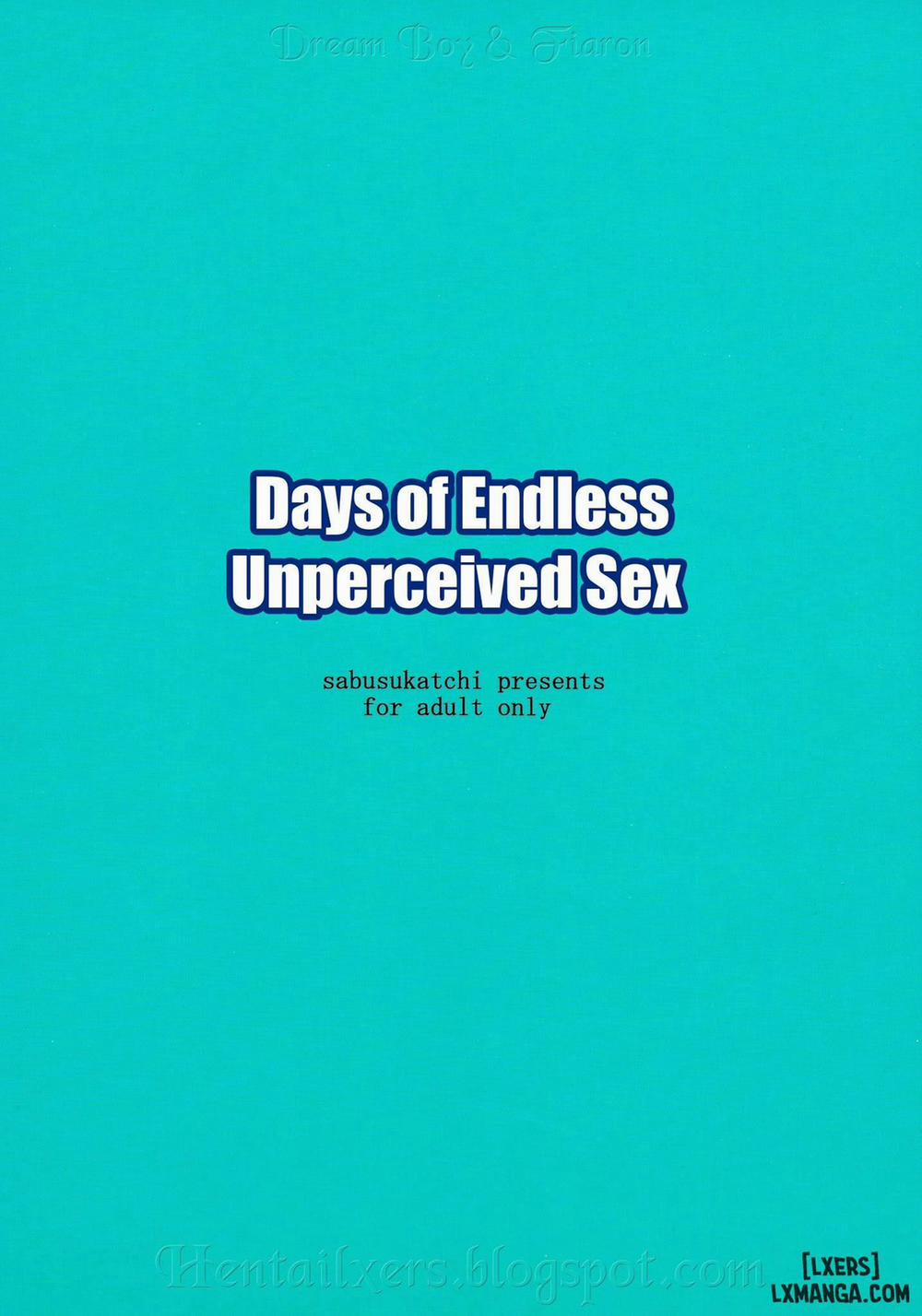 Days Of Endless Unperceived Sex Oneshot trang 1