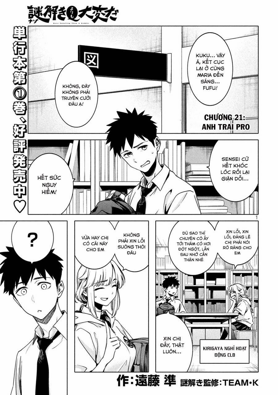 Điều Còn Khó Hơn Cả Việc Giải Đố 21 trang 1