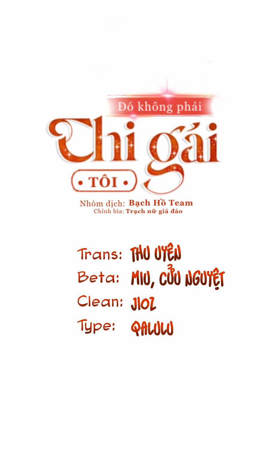 Đó Không Phải Chị Gái Tôi 46 trang 1