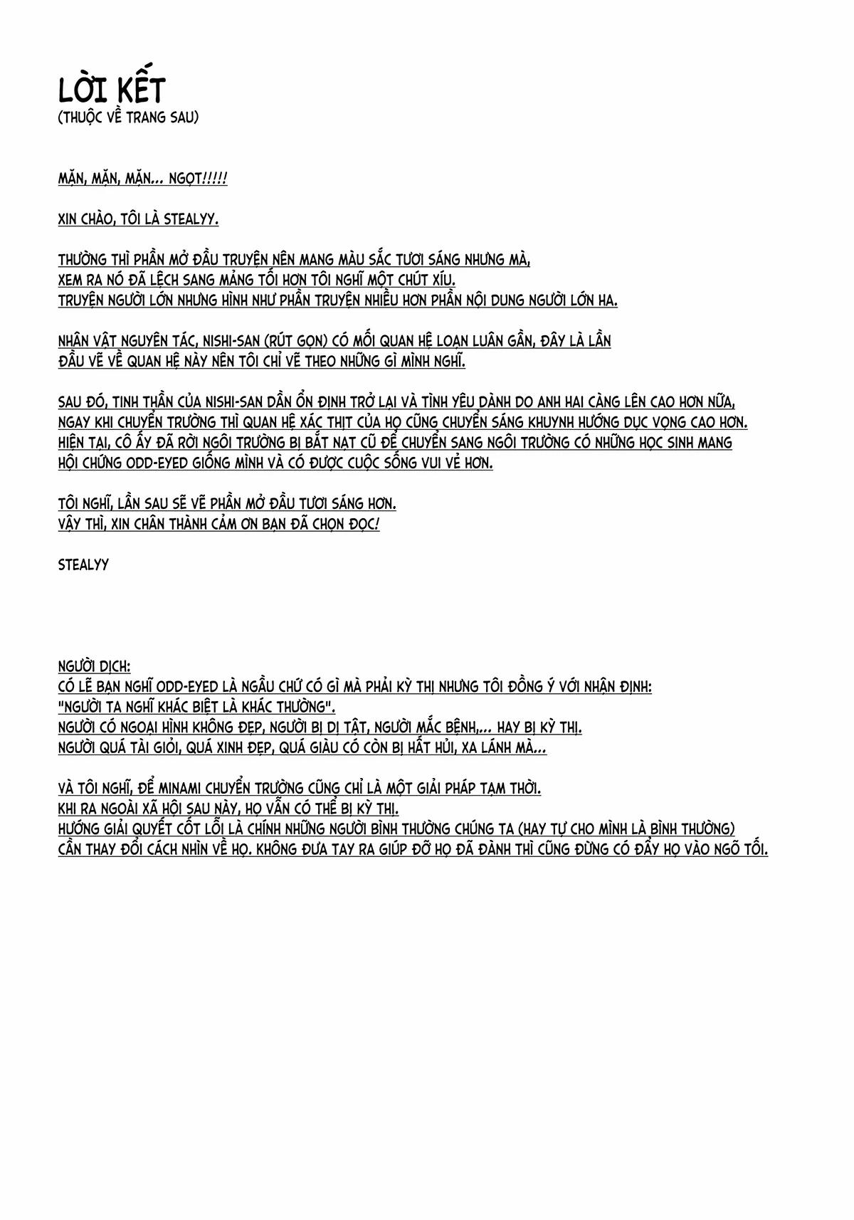 Đôi Mắt Bất Hạnh (Nguyên Tác) OneShot trang 19