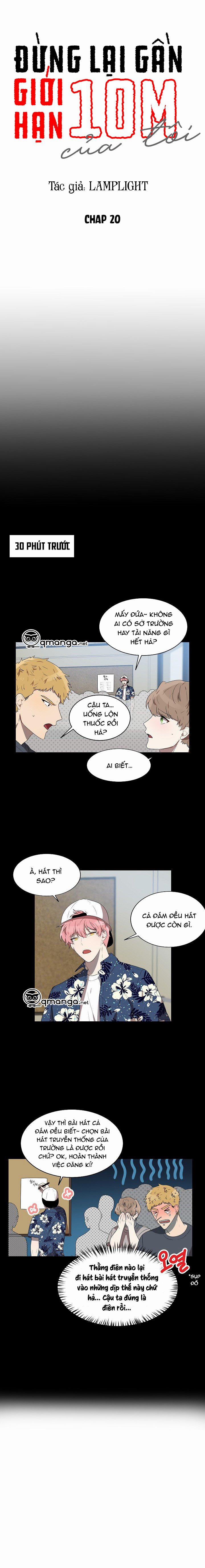 Đừng Lại Gần Giới Hạn 10m Của Tôi 20 trang 1