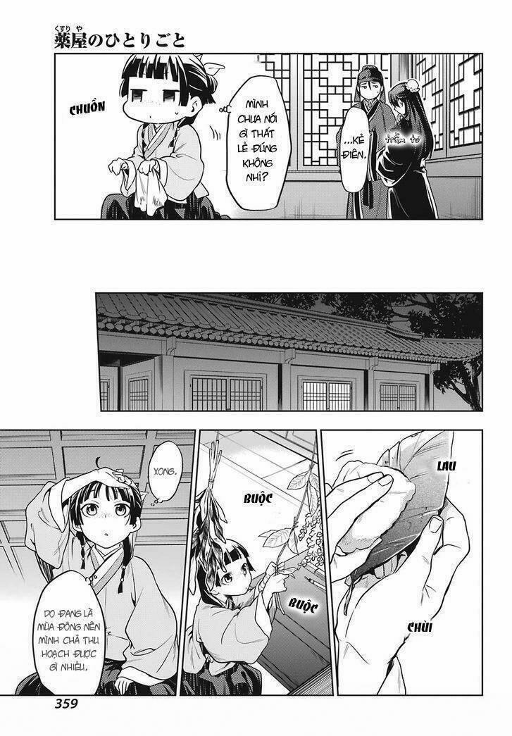 Dược Sư Tự Sự – Nhật Ký Giải Mã Bí Ẩn Chốn Hậu Cung Của Maomao 22 trang 14