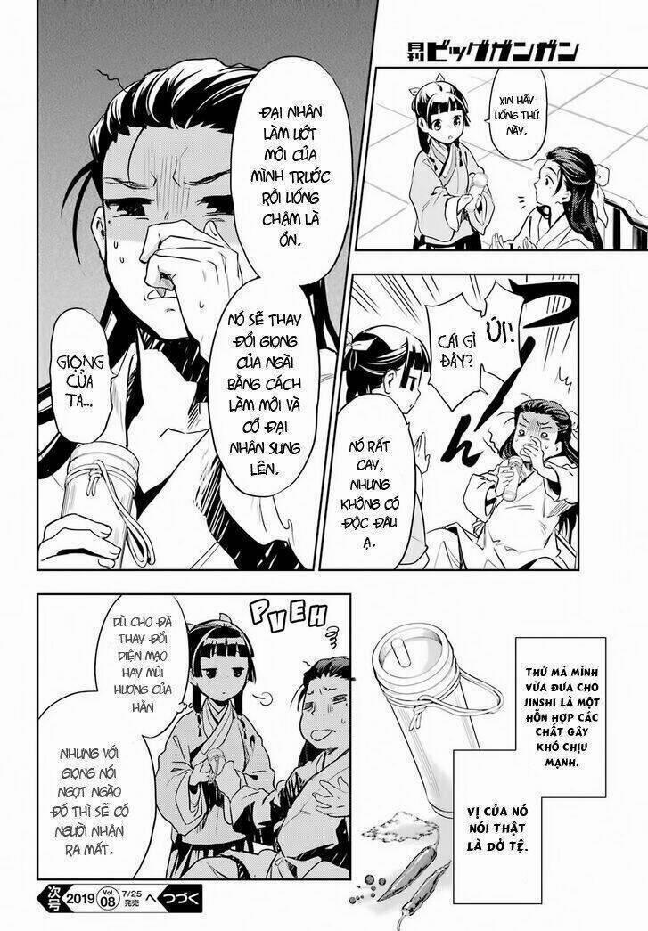 Dược Sư Tự Sự – Nhật Ký Giải Mã Bí Ẩn Chốn Hậu Cung Của Maomao 27 trang 21