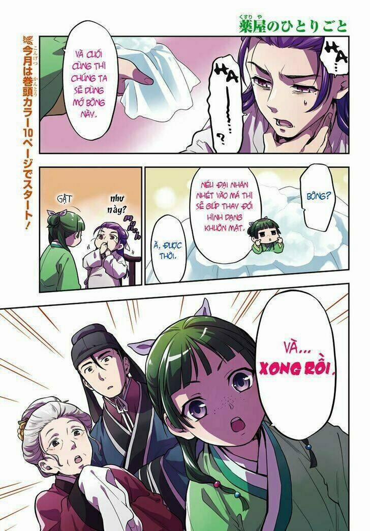 Dược Sư Tự Sự – Nhật Ký Giải Mã Bí Ẩn Chốn Hậu Cung Của Maomao 28 trang 1