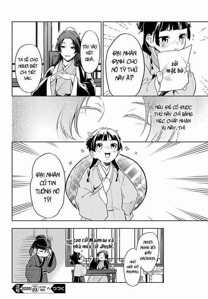 Dược Sư Tự Sự – Nhật Ký Giải Mã Bí Ẩn Chốn Hậu Cung Của Maomao 33 trang 17