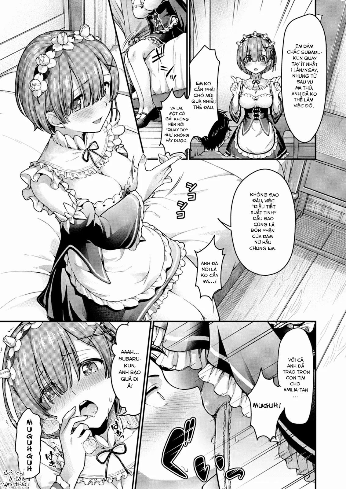 Ecchi Kara Hajimeru Fujun Isei Kouyuu (Re:zero) OneShot trang 5