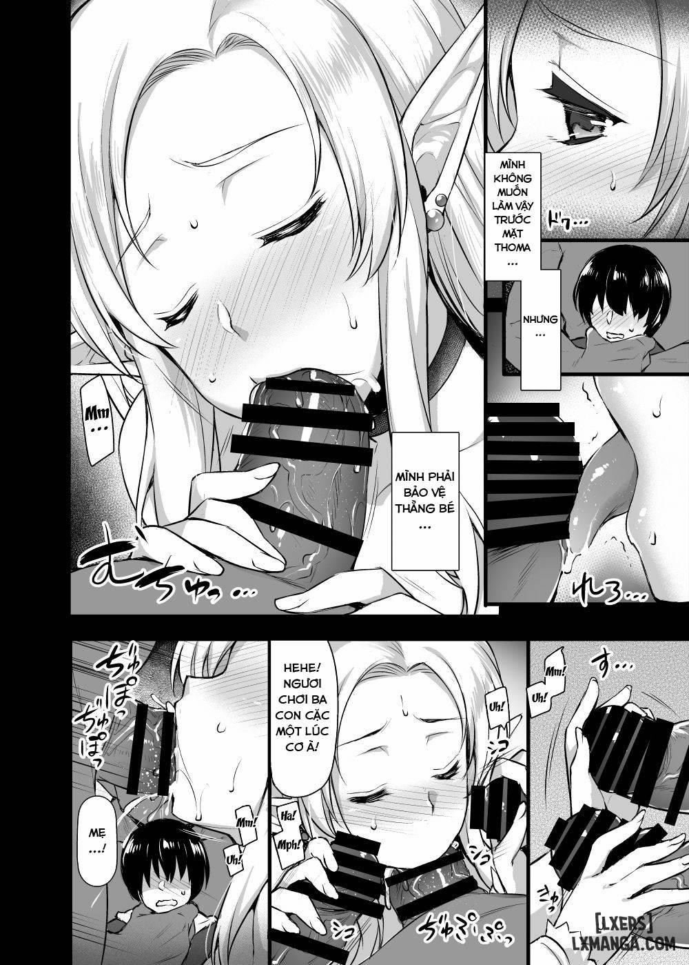 Elf no Okaa-san ~Giri no Musuko no Me no Mae de Orc ni Okasarete 1 trang 9