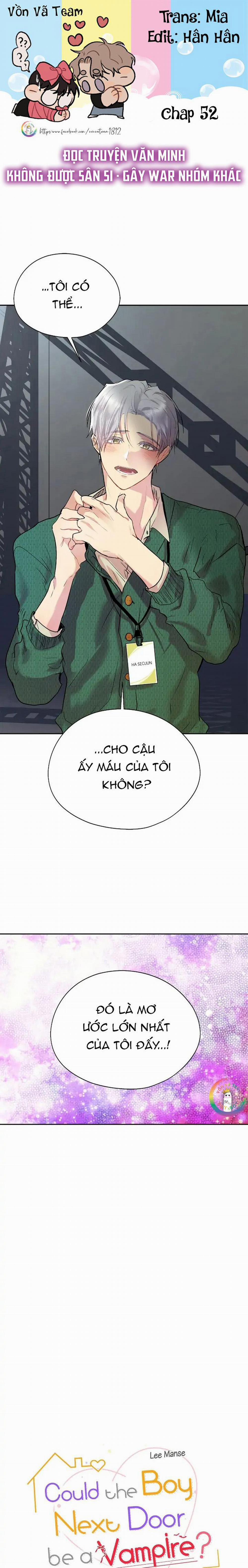 (End) Nếu Như Cậu Bạn Hàng Xóm Là Vampire? 52 trang 0