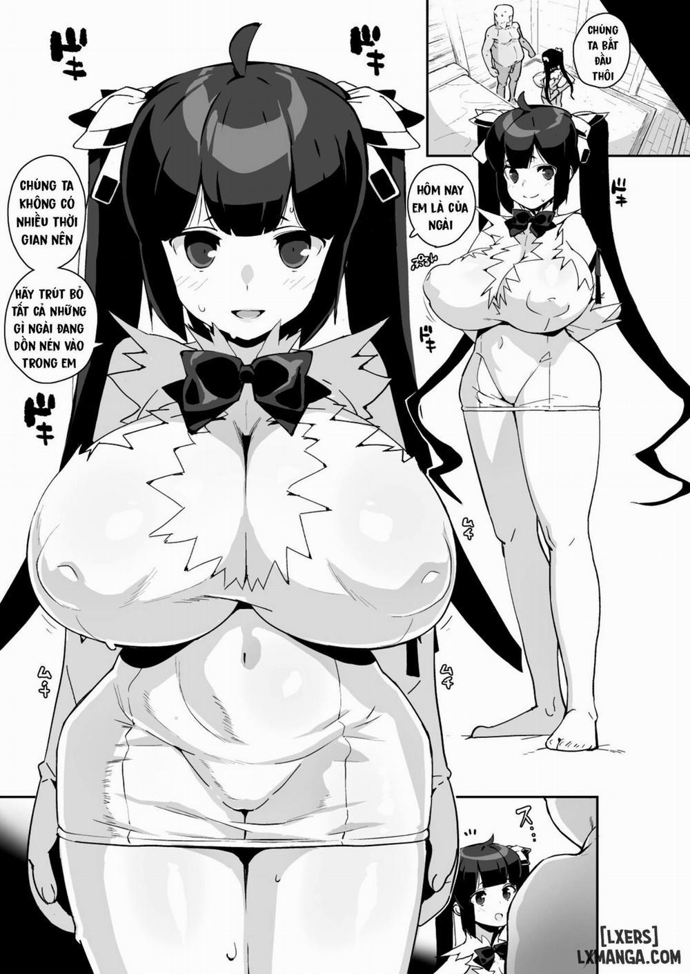 [Entelekheia (Chirumakuro)] Himogami-sama to Hitobanchuu taiekikoukan | Spending The Whole Night Exchanging Bodily Fluids With The String Goddess (Dungeon ni Deai o Motomeru no wa Machigatteiru Darou ka) Oneshot trang 6