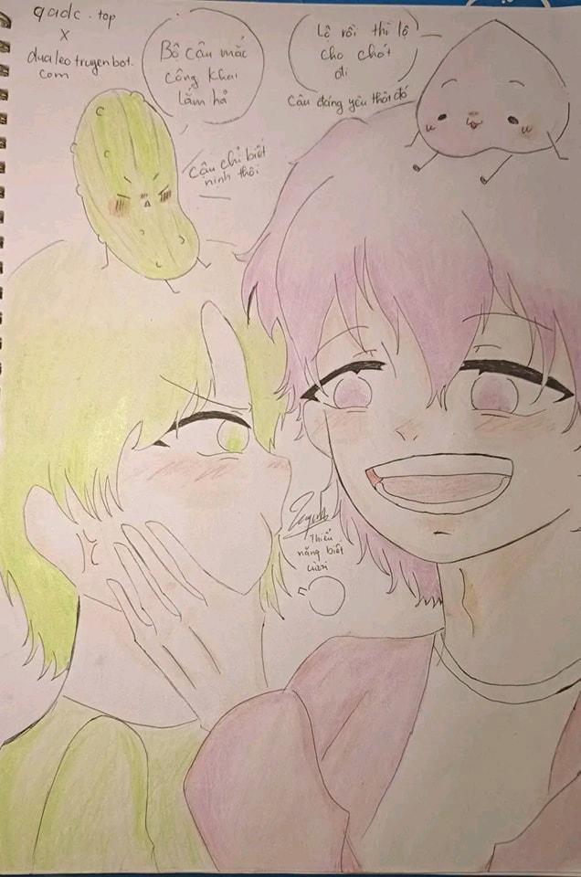 Fan Art Otp Qadc X Dưa Leo Truyện 3 trang 1