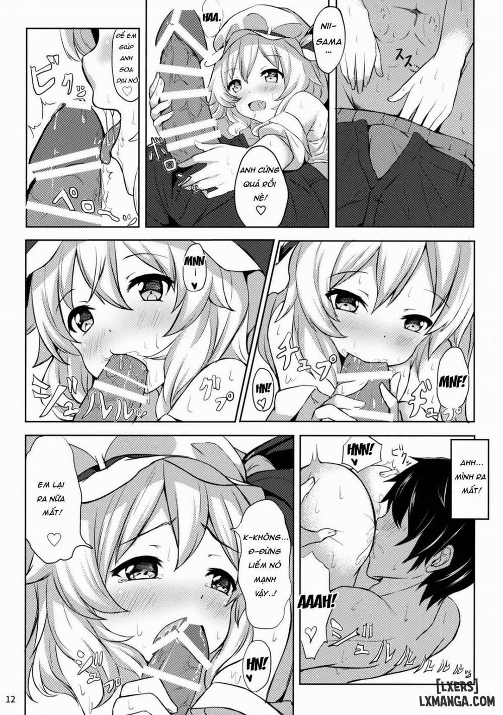 Flan-chan kara Yuuwaku Saretai Oneshot trang 11