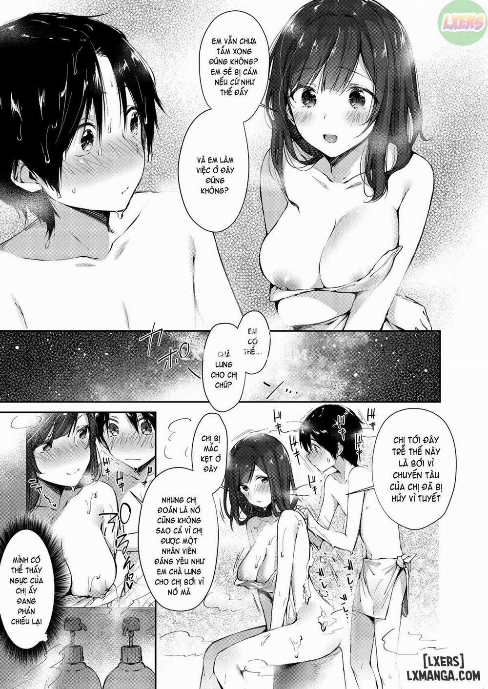 Gensen Oppai Kakenagashi Natural Boobies Hot-Springs Oneshot trang 3