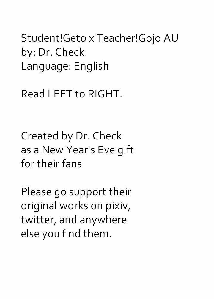 Gojo Satoru x Getou Suguru 1 trang 0