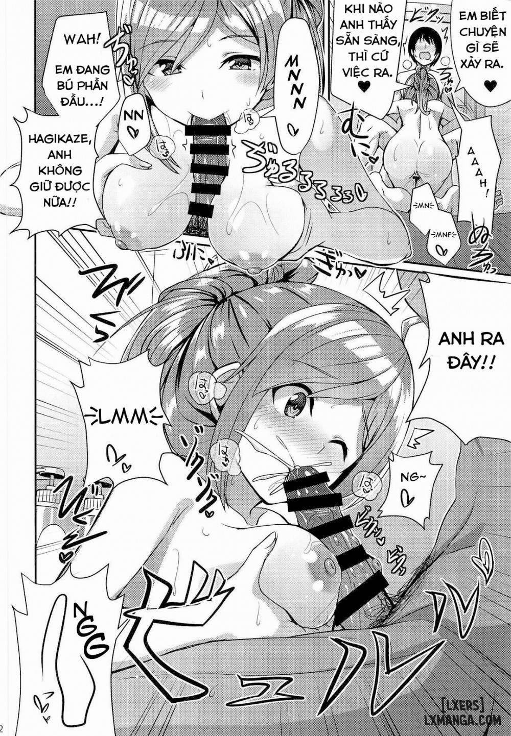 Hagikaze ga Osenaka Nagashimasu ne Oneshot trang 10