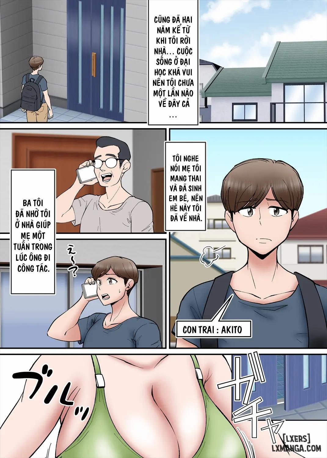 Haha no Sango Oppai ni Miserarete 1 trang 1