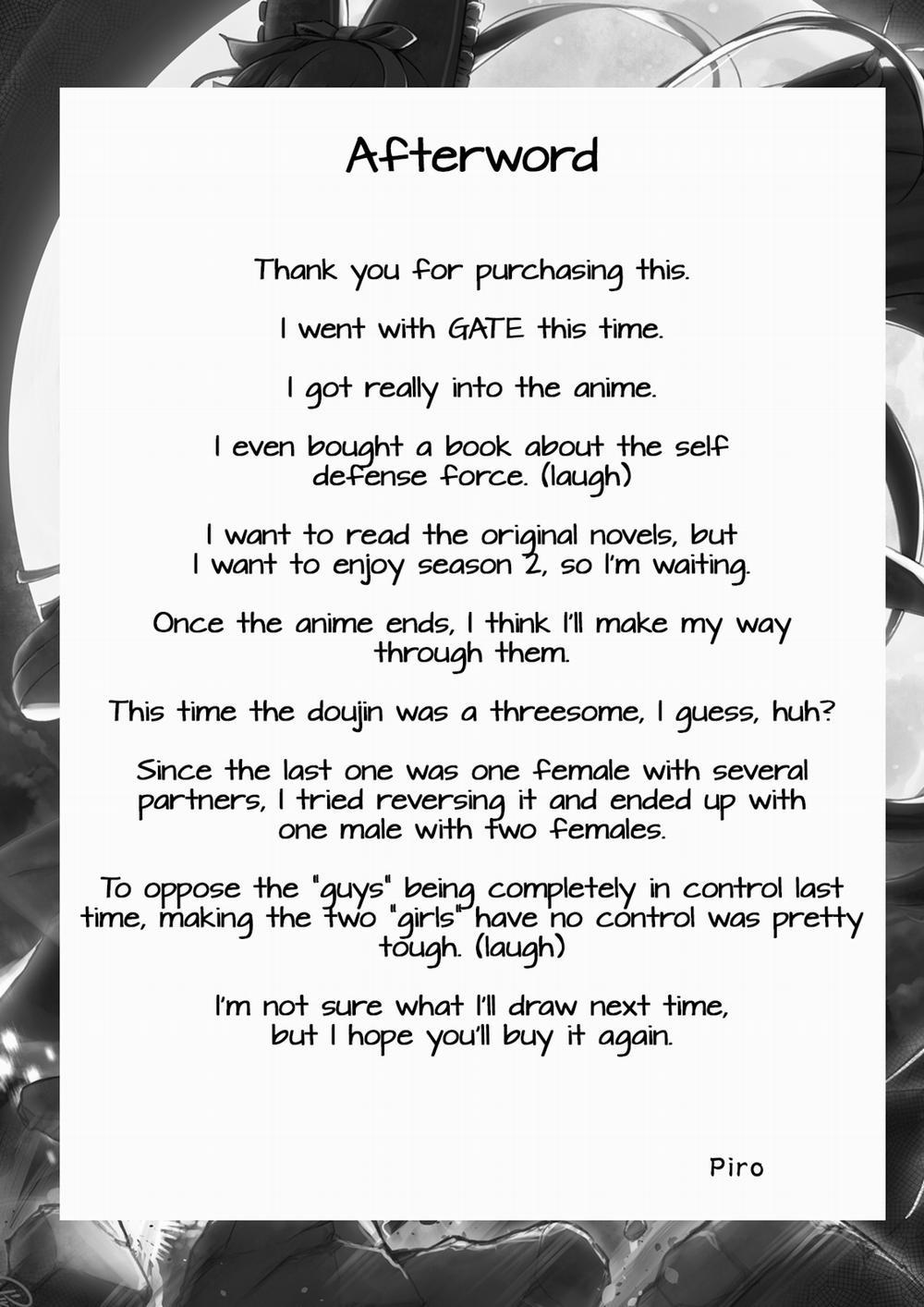 Hakone Sanchuu Yasen (Gate - Jietai Kano Chi Nite Kaku Tatakaeri) Oneshot trang 22