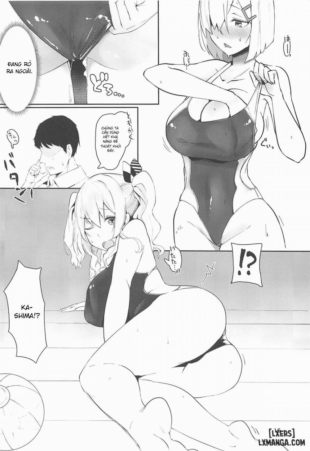 Hamakaze to Kashima to Kyouei Mizugi na Hon Oneshot trang 15