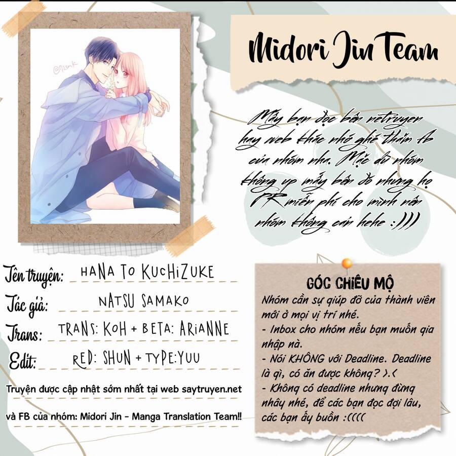 Hana To Kuchizuke 17 trang 1