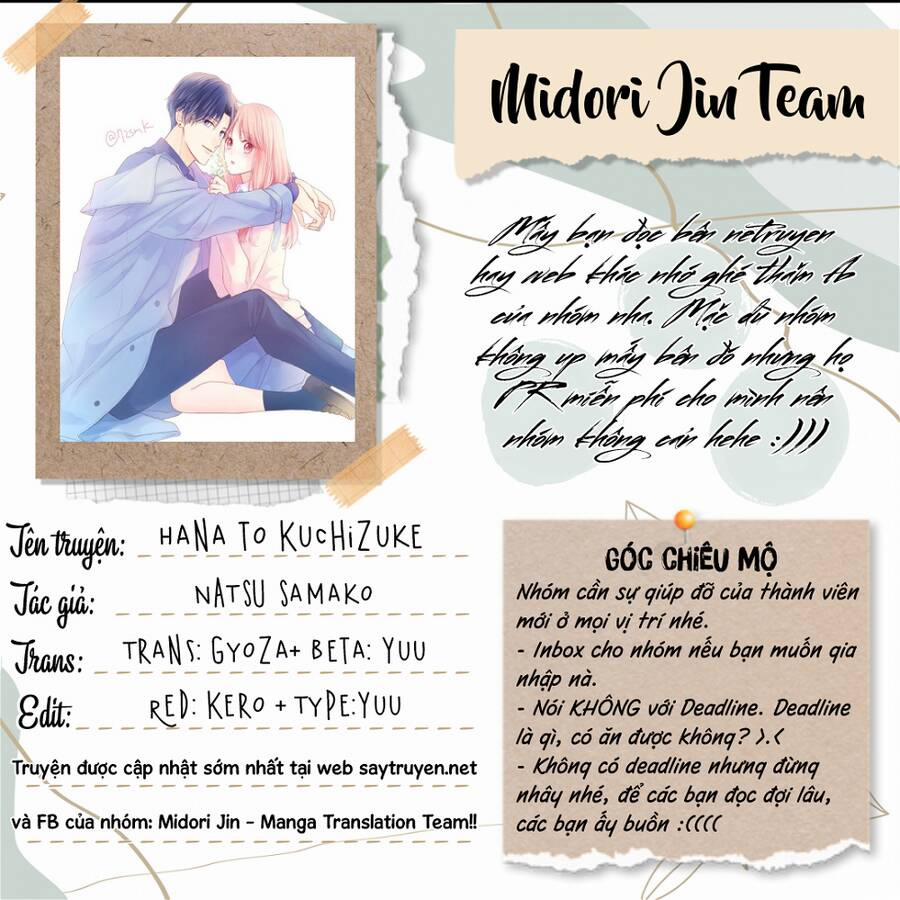 Hana To Kuchizuke 22 trang 1