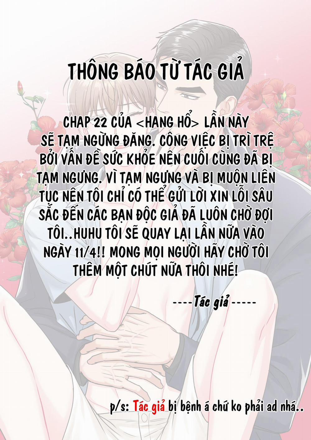Hang Hổ 21.1 thông báo hoãn trang 0
