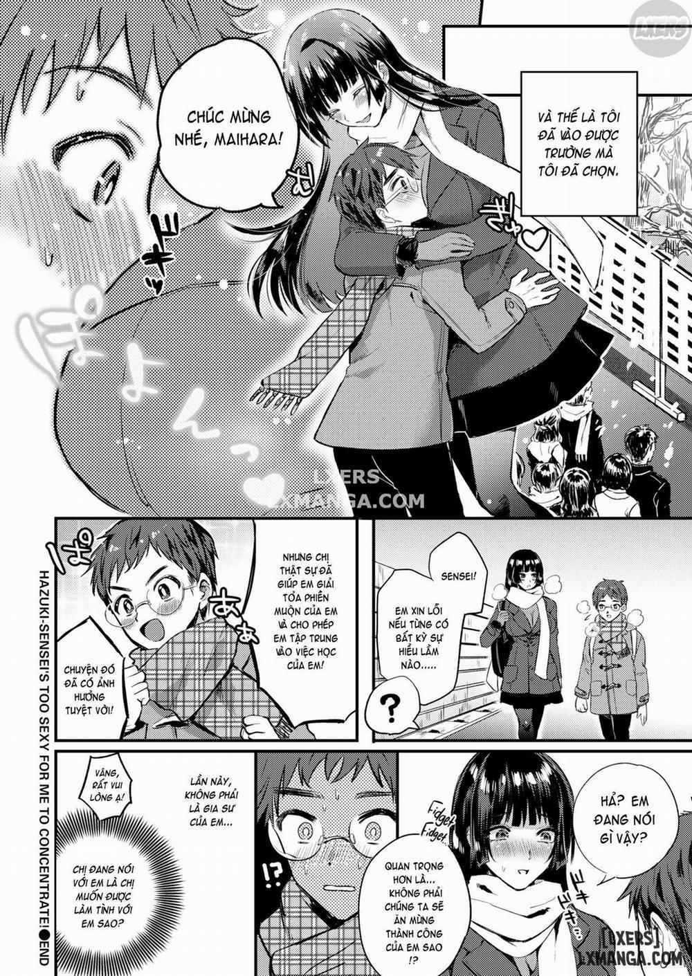 Hazuki-sensei's Too Sexy for Me to Concentrate Oneshot trang 19