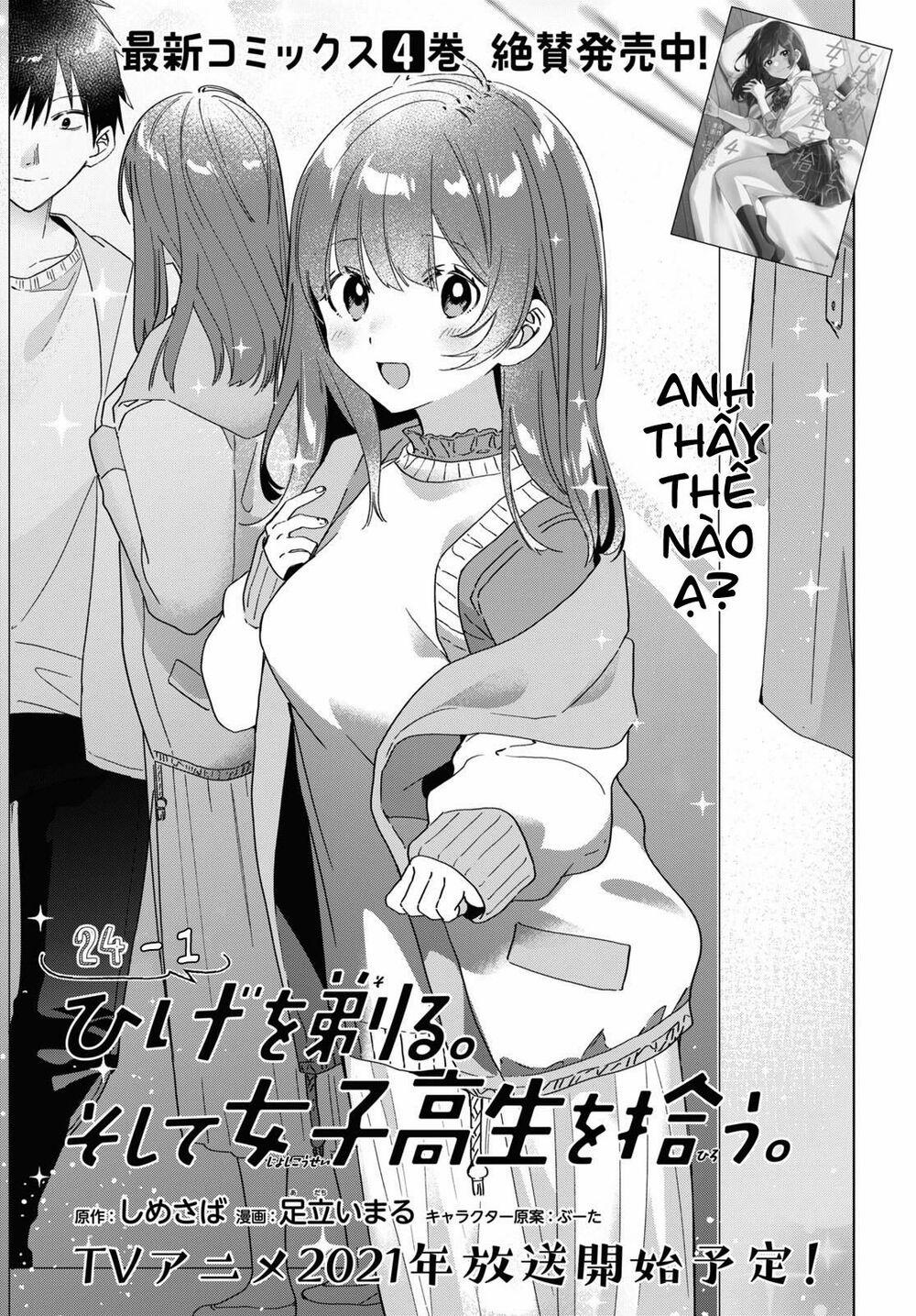 Hige Wo Soru. Soshite Joshikosei Wo Hirou 24.1 trang 3