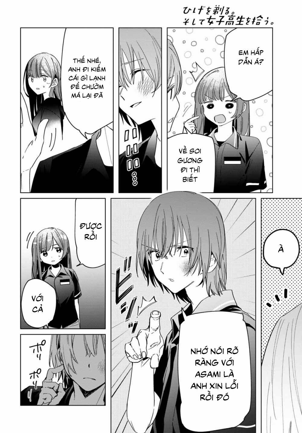 Hige Wo Soru. Soshite Joshikosei Wo Hirou 24.2 trang 9