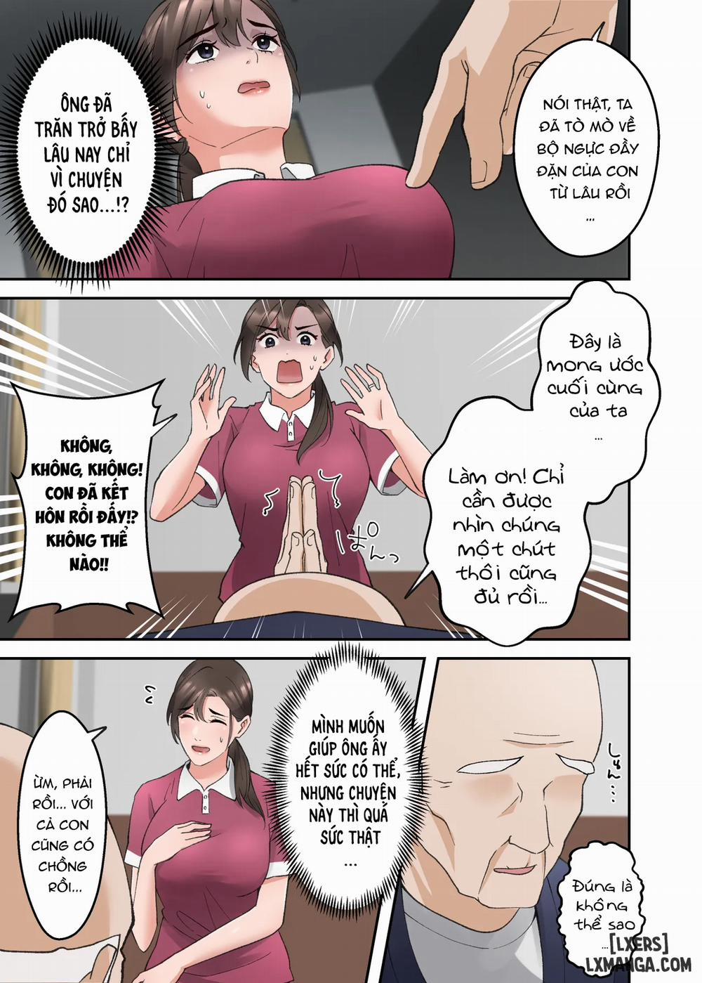 Hitozuma no Kaigoshi ga Yoboyobo Jii-san ni Ikasare Makuru Hanashi- Truyện Màu 1 trang 7