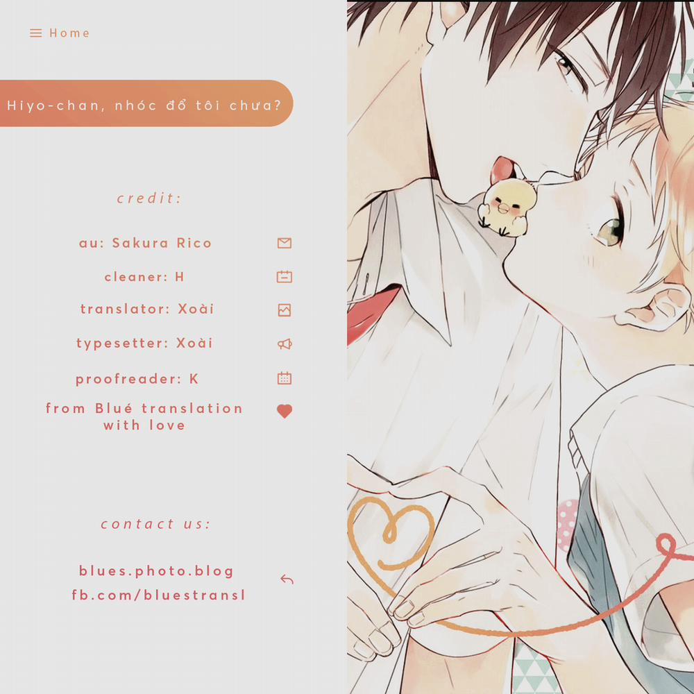 Hiyo-chan, Nhóc Đổ Tôi Chưa? 2 trang 0