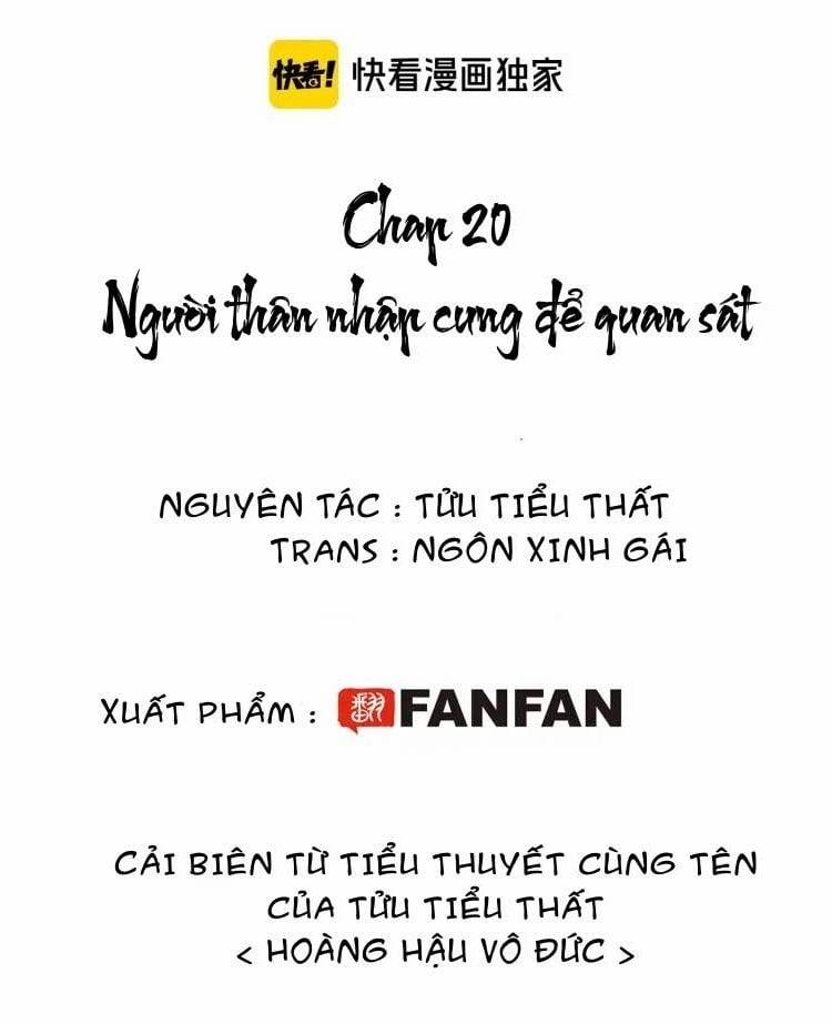 Hoàng Hậu Vô Đức 20 trang 1