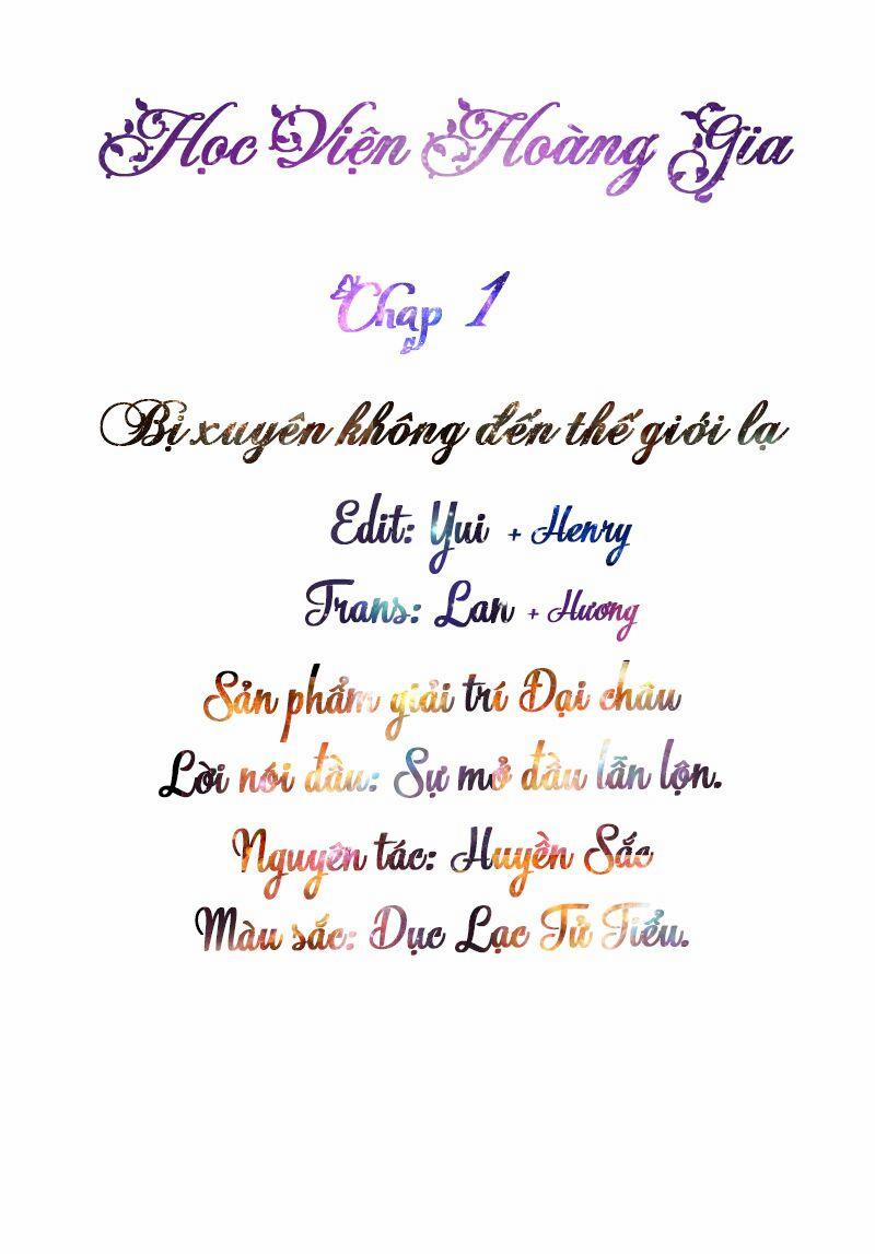 Học Viện Hoàng Gia 1 trang 1