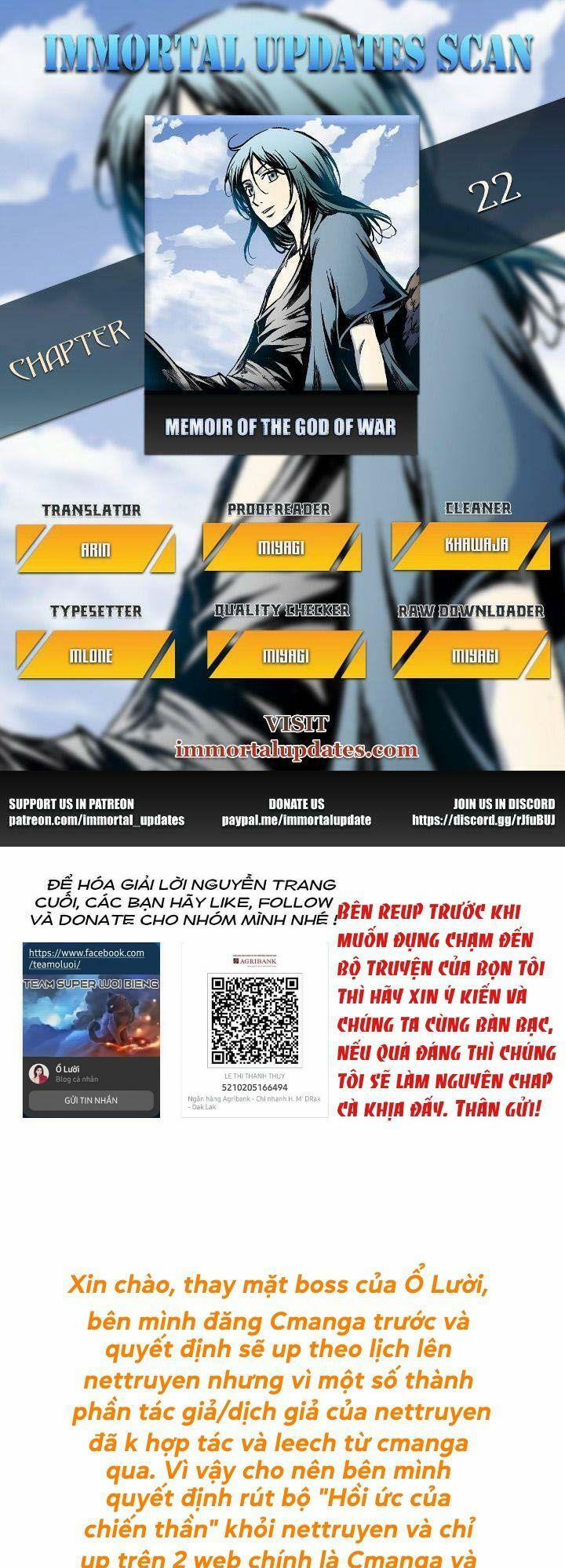 Hồi Ức Của Chiến Thần 22 trang 0