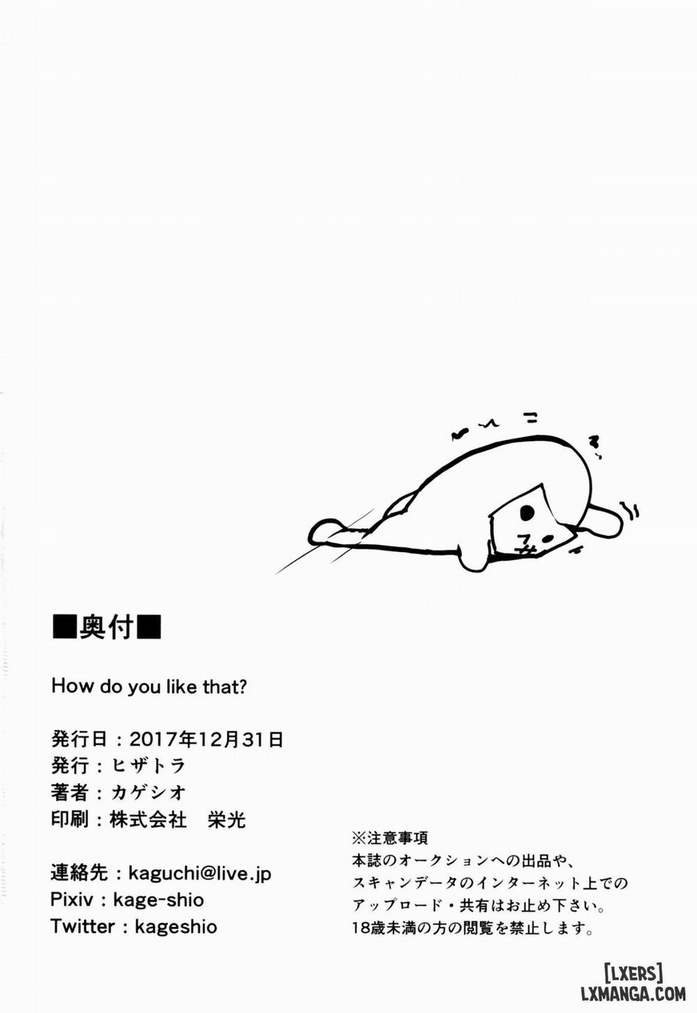 How do you like that Oneshot trang 20