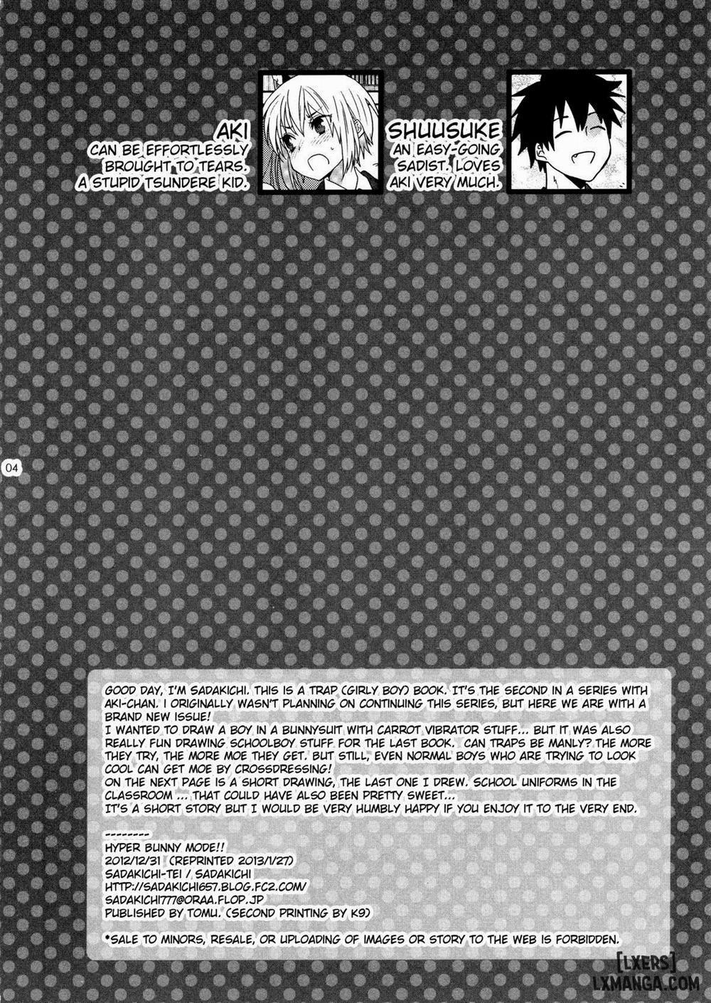 Hyper Usagi Mode Oneshot trang 2