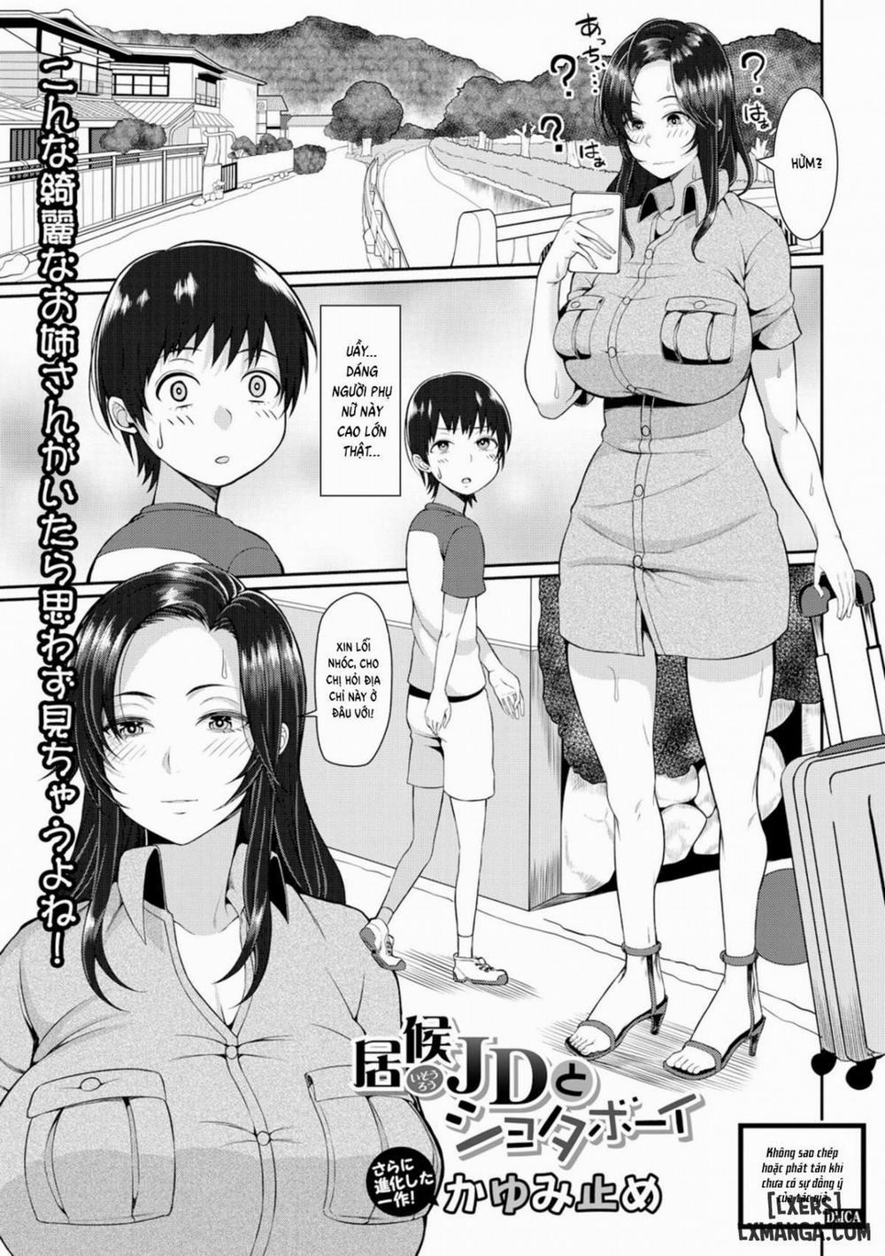 Isourou JD to Shota Boy Freeloader College Girl and Shota Boy Oneshot trang 0