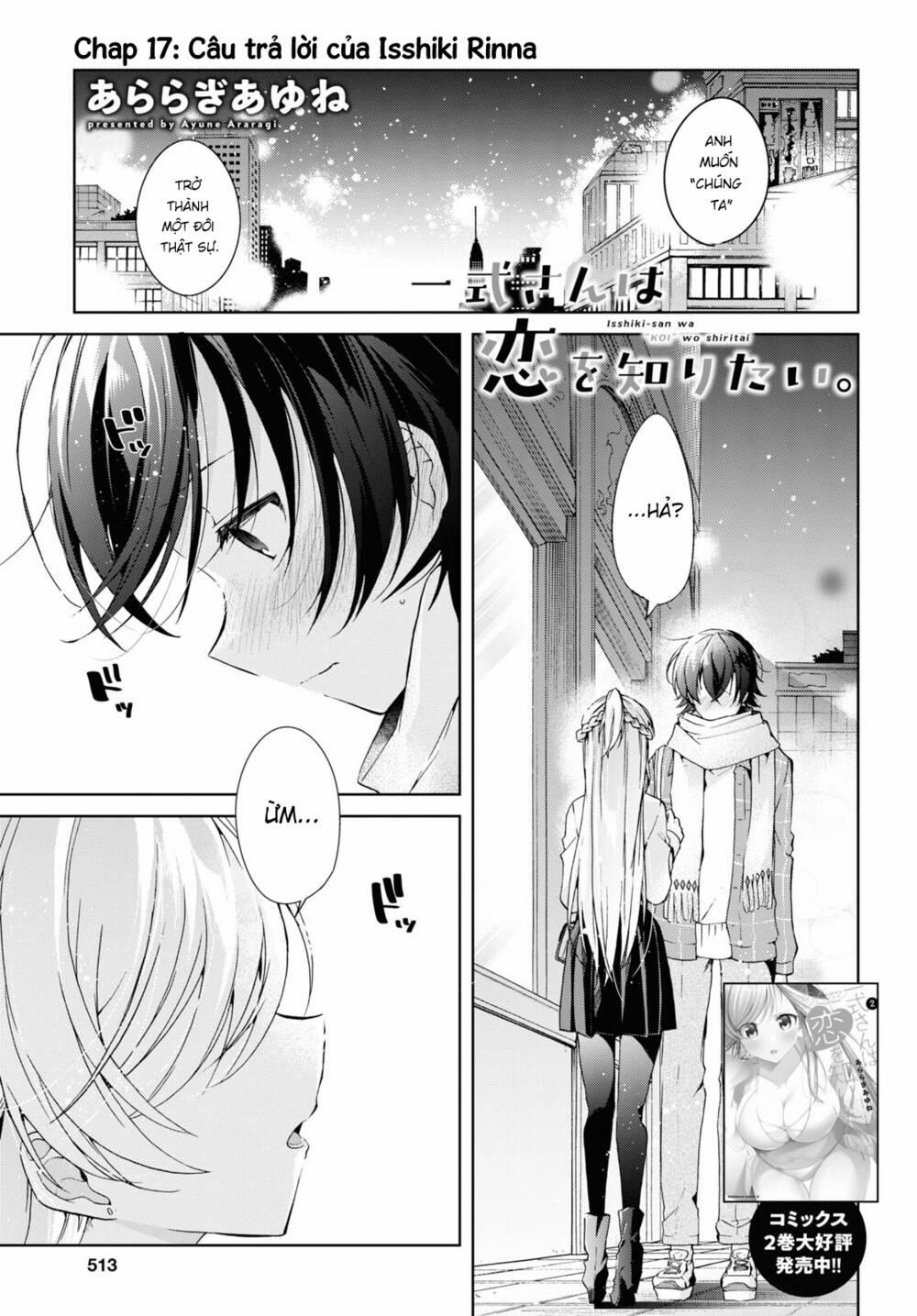 Isshiki-San Wa Koi Wo Shiritai 17 trang 1