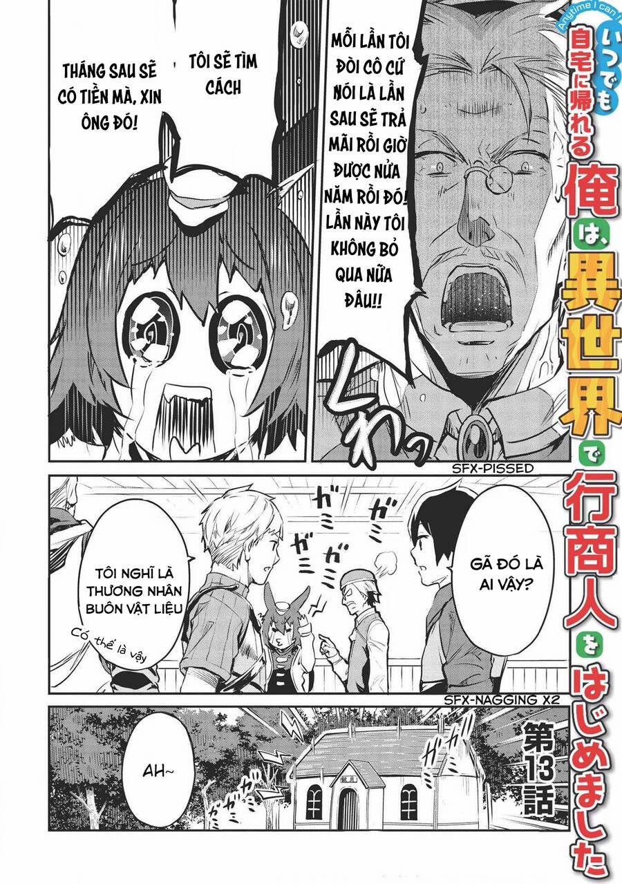 Itsudemo Jitaku Ni Kaerareru Ore Wa, Isekai De Gyoushounin O Hajimemashita 13 trang 1