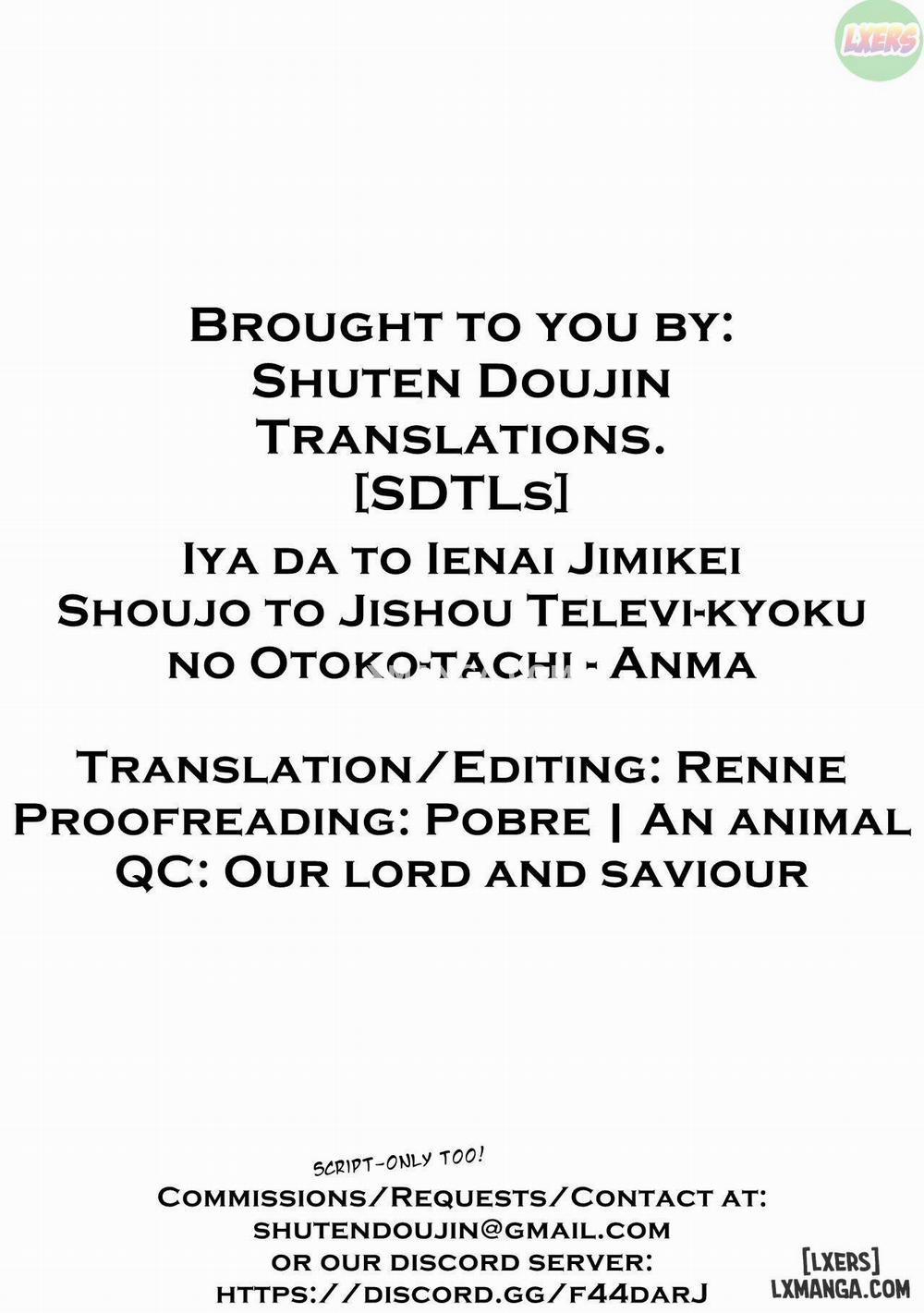 Iya da to Ienai Jimikei Shoujo to Jishou Televi-kyoku no Otoko-tachi Oneshot trang 39