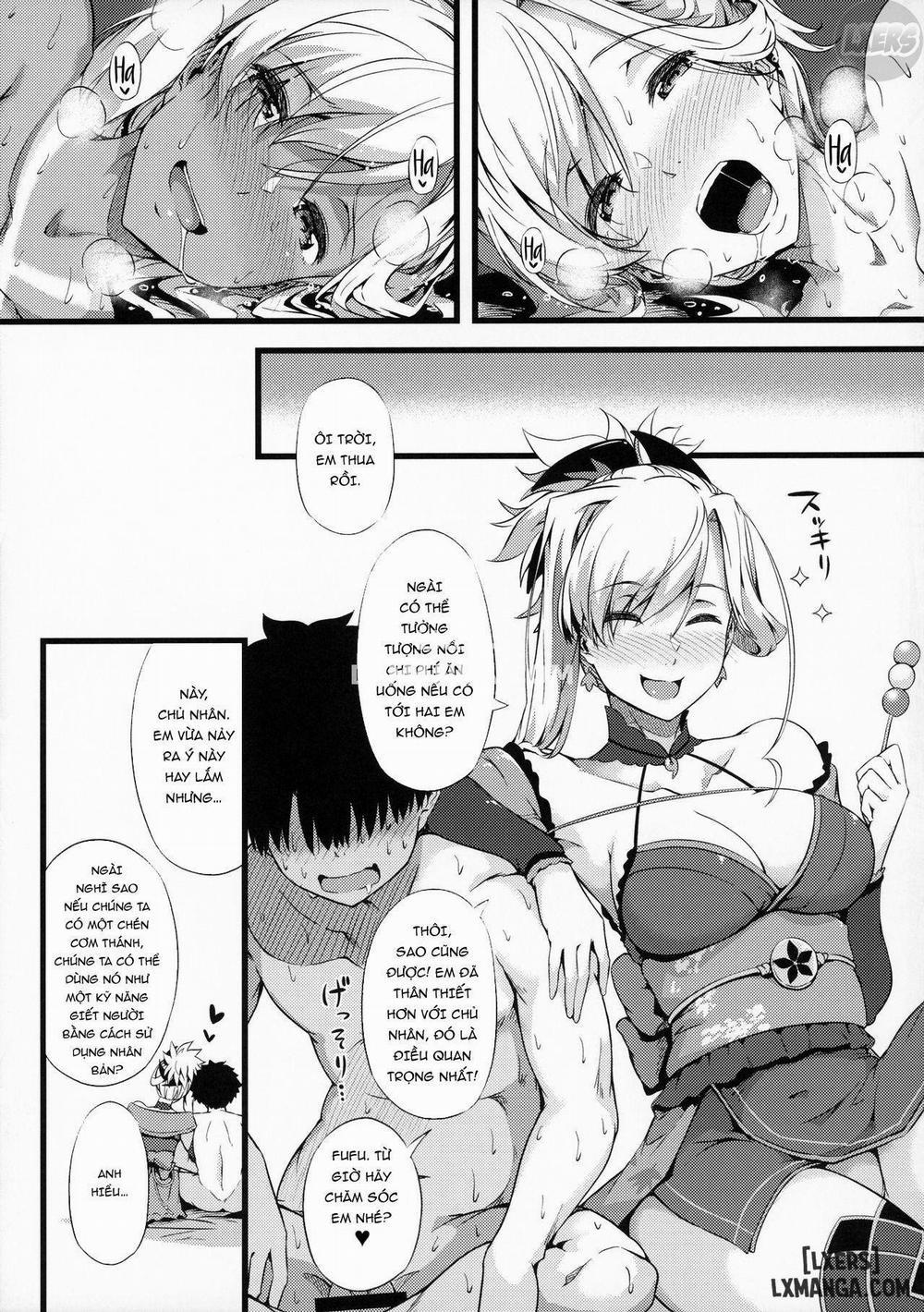 Iza Mankai! Kouhaku Yoridori Chichi Zakura Oneshot trang 24
