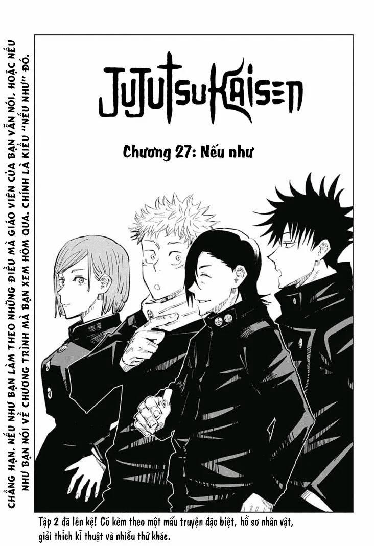 Jujutsu Kaisen - Chú Thuật Hồi Chiến 27 trang 2