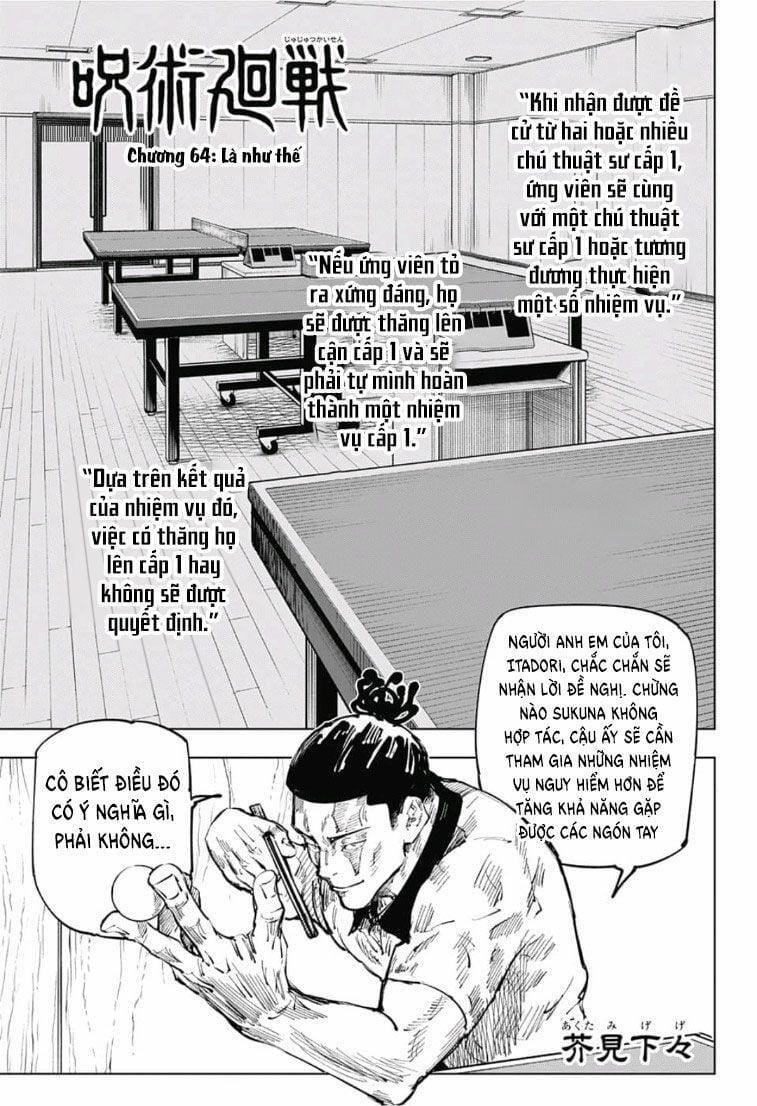 Jujutsu Kaisen - Chú Thuật Hồi Chiến 64 trang 2