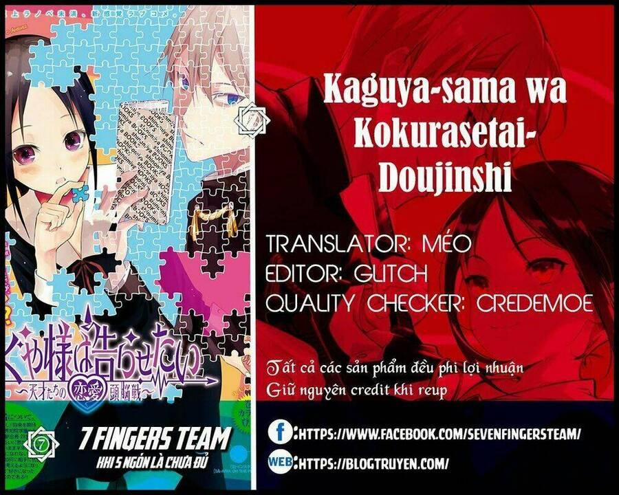 Kaguya-Sama Wa Kokurasetai Doujinshi 1 trang 1