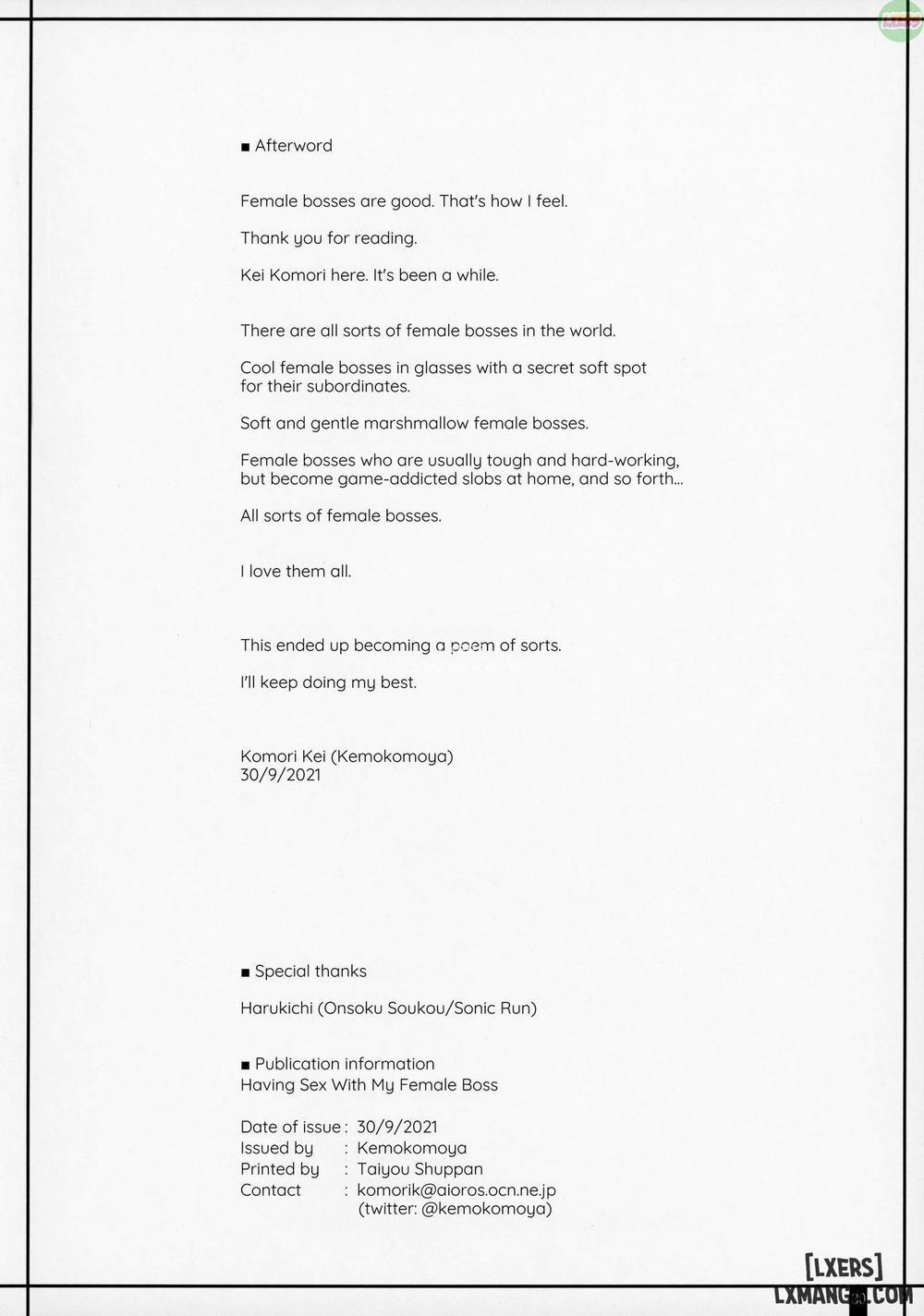 Kaisha no Onna Joushi to Sex Shitemasu Oneshot trang 28