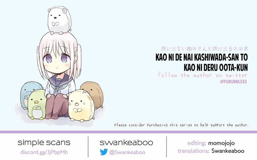 Kao Ni Denai Kashiwada-San To Kao Ni Deru Oota-Kun 36 trang 14