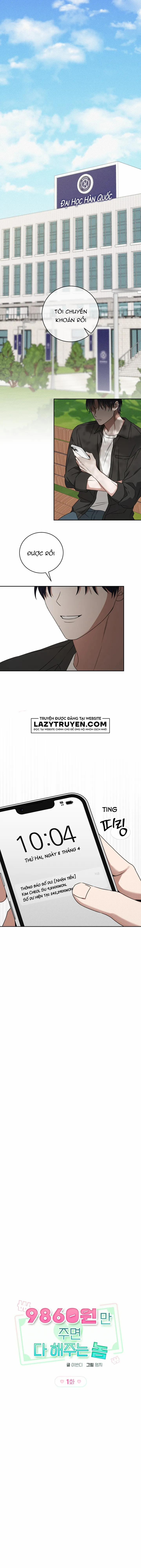 Kẻ Làm Tất Cả Chỉ Với 9860 Won 1 trang 0