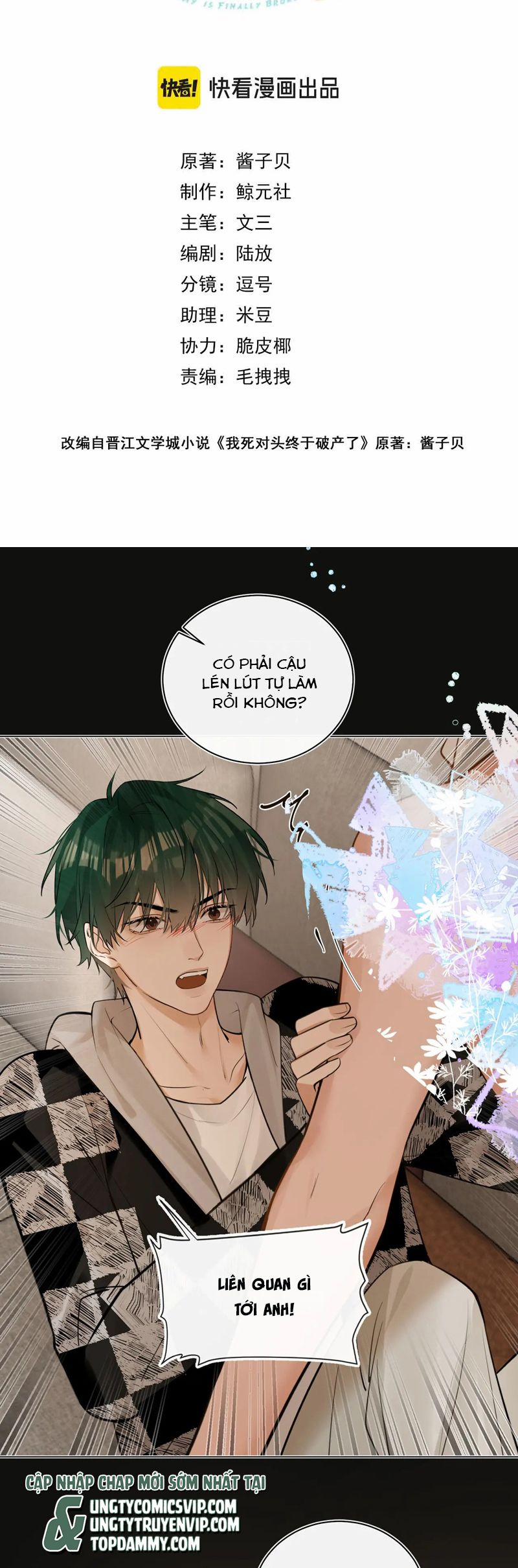 Kẻ Thù Không Đội Trời Chung Của Tôi Cuối Cùng Cũng Phá Sản Rồi 37 trang 1