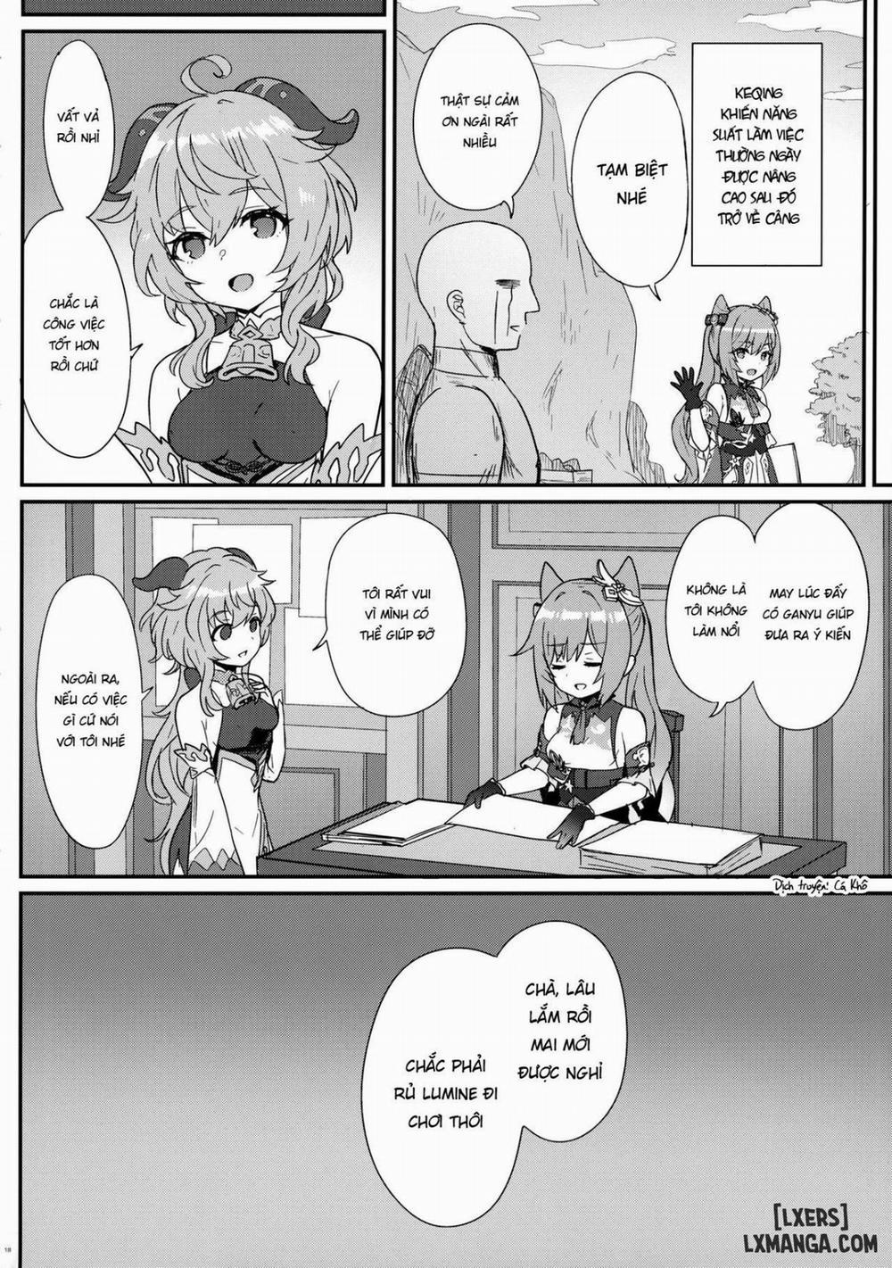 Keqing-chan ga Buka o Shigoki Makuru Hon Oneshot trang 18